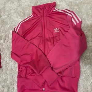 Adidas hot pink tracksuit Large!